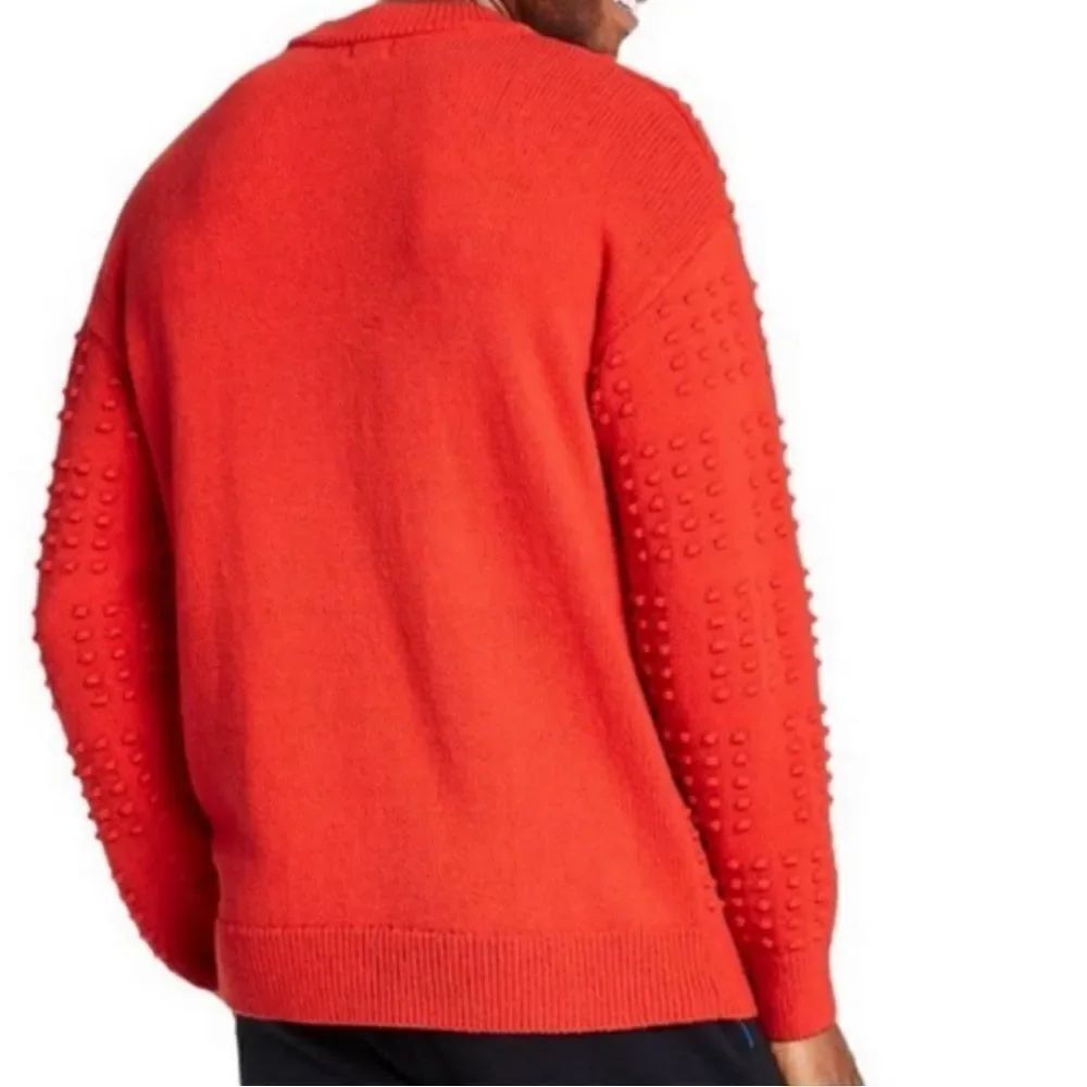 Men's Textured Orange Lego Sweater(Size Medium) - Picture 2 of 9